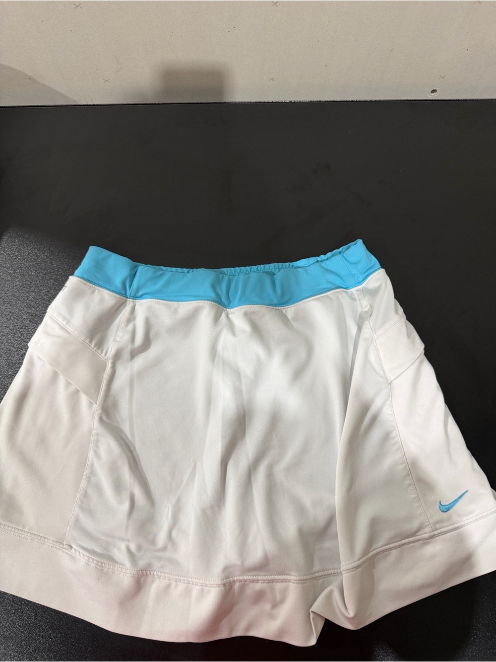 Nike White Skort with Aqua Waistband
